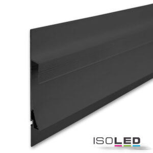 LED Trockenbauleuchte Single Curve, schwarz pulverbeschichtet 200cm