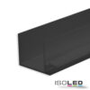 LED Trockenbauprofil Schattenfuge 8, schwarz pulverbeschichtet RAL 9005, 200cm