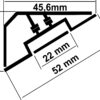 LED Eckprofil CORNER22 eloxiert L: 200cm