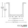 LED Einbauprofil DIVE24 Aluminium eloxiert, 200cm