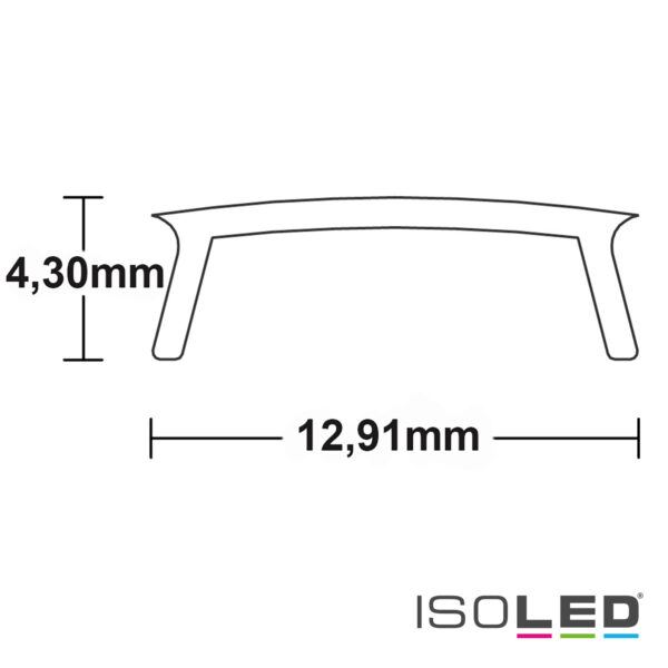 Abdeckung COVER8 opal 200cm für Profil SURF11/CORNER11