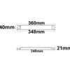 LED Leuchten-Trafo 24V/DC, 0-150W, flach