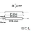 LED Trafo 24V/DC, 0-150W, IP65, flach, ultraschmal