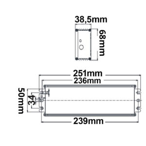 114222_skizze LED PWM-Trafo 48V/DC, 0-250W, 1-10V dimmbar, IP67
