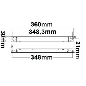 114224_Skizze LED Leuchten-Trafo 24V/DC, 0-100W, SELV, flach, schmal