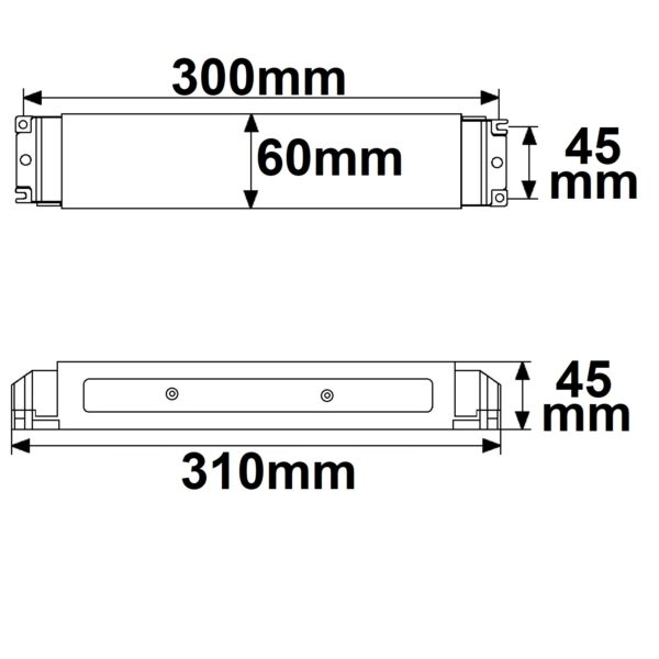 LED PWM-Trafo 24V/DC, 0-200W, IP20, 1-10V/Push/DALI dimmbar