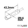 Mini-Plug Anschlussfassung female, 1m, 2x0,75, IP54, weiß-grün, max. 48V/6A