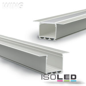 112264_1_iso LED Einbauprofil WING20 Flansch gerade, eloxiert L: 200cm
