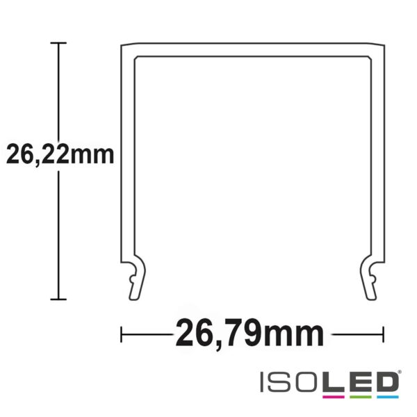 Abdeckung COVER12 opal 200cm für SURF24(FLAT)/DIVE24(FLAT)