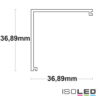 Abdeckung COVER16 opal/satiniert 200cm für Profil CORNER20
