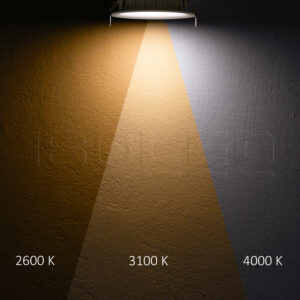 112941_2 LED Downlight, 8W, ultraflach, ColorSwitch 2600|3100|4000K, dimmbar