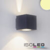 LED Wandleuchte Up&Down 2x3W CREE, IP54, anthrazit, warmweiß