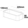 LED Wandleuchte Up&Down 1x7W CREE, IP54, anthrazit, warmweiß