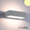 LED Wandleuchte Up&Down 1x7W CREE, IP54, silbergrau, warmweiß