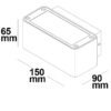 LED Wandleuchte Up&Down 4x3W CREE, IP54, weiß, warmweiß