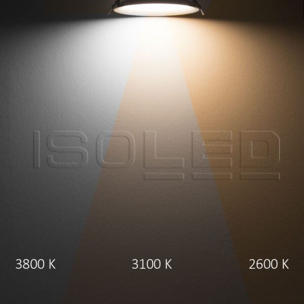 LED Downlight, 24W, ultraflach, ColorSwitch 2600|3100|4000K, dimmbar
