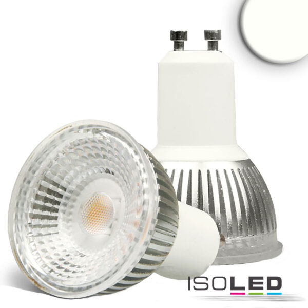 GU10 LED Strahler 6W GLAS-COB, 70°, neutralweiß, dimmbar