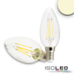 E14 LED Kerze, 4W, klar, warmweiß, dimmbar