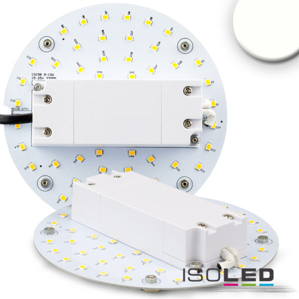 LED Umrüstplatine 130mm, 9W, mit Magnet, neutralweiß