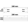 LED Trafo 12V/DC, 0-200W, Gitter, flach