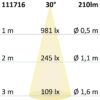 MR11 LED 2,5W, 30°, warmweiß