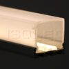 Abdeckung eckig, frosted für Profil WING, L: 200cm