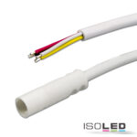 Mini-Plug RGB Anschlussfassung female, 1m, 4-polig, IP54, weiß, max. 48V/6A