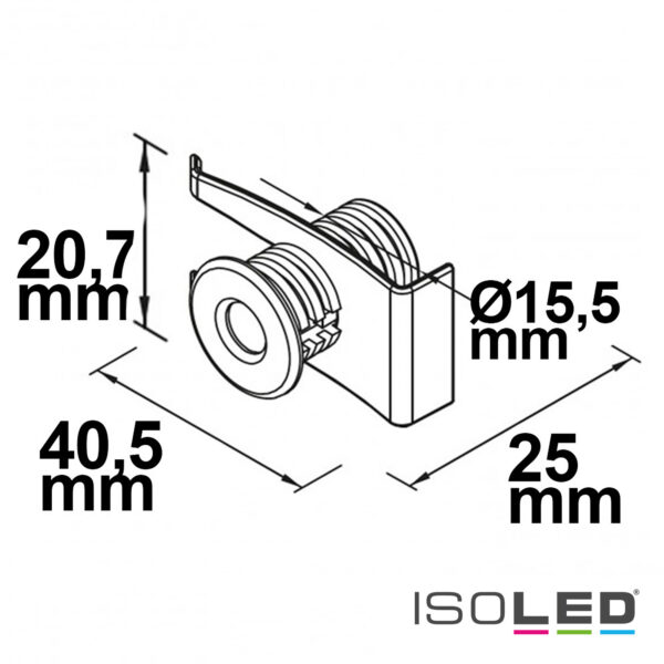 Mini-Plug Anschlussblende für 113527/113546, weiß