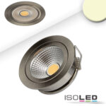 LED Möbel-Einbaustrahler COB mit Reflektor, 3W, 60°, nickel geb., warmweiß