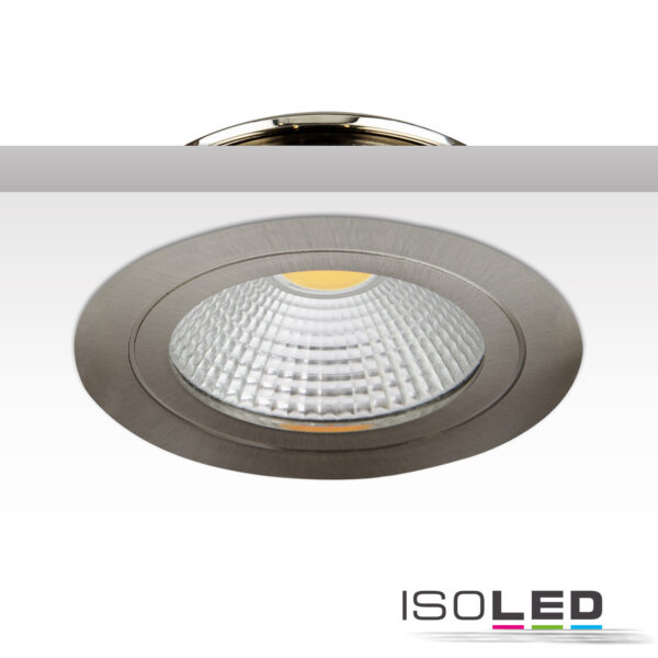 LED Möbel-Einbaustrahler COB mit Reflektor, 3W, 60°, nickel geb., warmweiß