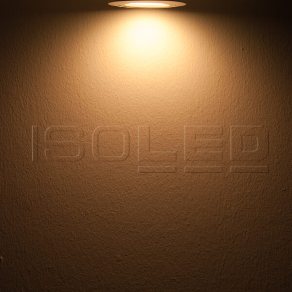 LED Einbaustrahler, weiß, 8W SMD, 120°, rund, warmweiß, dimmbar