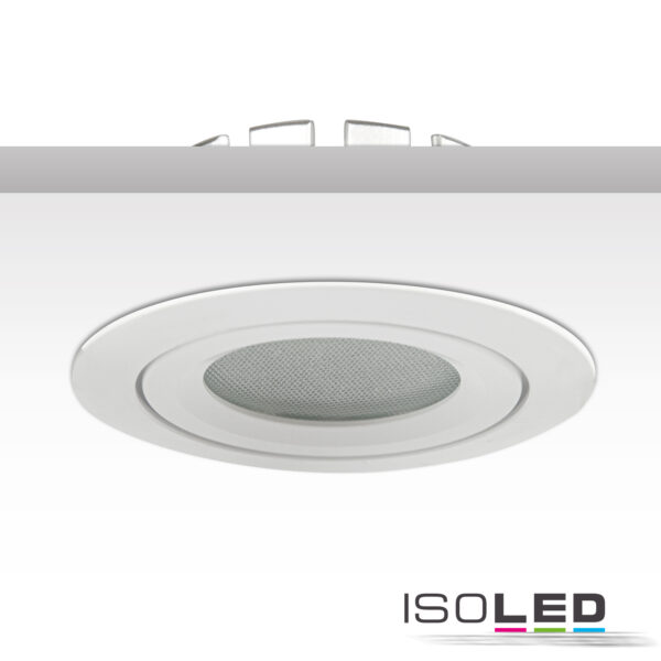 LED Einbaustrahler, weiß, 8W SMD, 120°, rund, warmweiß, dimmbar