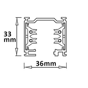 117511_2_iso 3-Phasen Classic Stromschiene, 2m, weiß