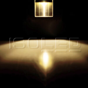 111610_3_iso LED Einbauleuchte rechteckig IP44, Edelstahl, 1W, warmweiß, inkl. Einputzdose