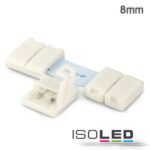 Clip-T-Verbinder (max. 5A) C1-48 für 2-pol. IP20 Flexstripes mit Breite 8mm, Pitch >12mm