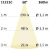 LED Einbaustrahler, Edelstahl , 2W, 60°, IP67, 12V AC/DC, warmweiß