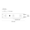 LED SIL830 Flexband, 12V DC, 4,8W, IP20, 3000K, 5m Rolle, 60 LED/m
