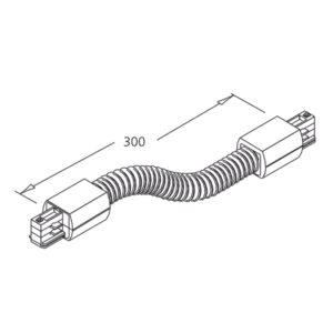 117658_2_iso 3-Phasen Classic Flex-Verbinder, weiß L: 300mm