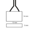 Clip-Rundstecker-Anschluss (max. 5A) für 2-pol. IP20 Flexstripes mit Breite 8mm, Pitch-Abstand >12mm