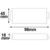 Mini RGB (PWM) Verstärker, 3 Kanal, 12-24V DC, 3x4A
