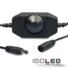 LED Dreh-Controller (Dimmer) schwarz, 2A, max. 48 Watt, Rundstecker Anschluss