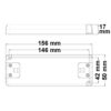 LED Trafo 12V/DC, 0-30W, SELV, ultraflach, ultraschmal