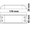 LED Trafo 24V/DC, 0-75W, SELV, flach