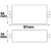 LED Funk PWM-Dimmer, 1 Kanal, 12-24V DC 8A