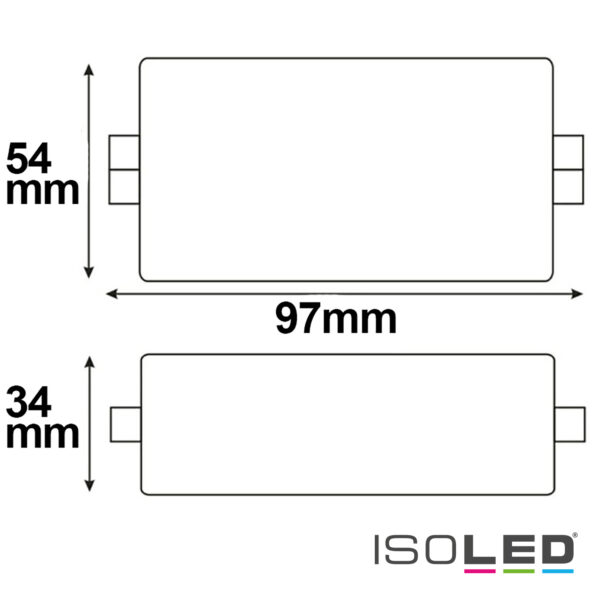 LED Funk PWM-Dimmer, 1 Kanal, 12-24V DC 8A