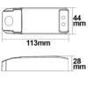 LED Trafo 12V/DC, 0-20W, SELV