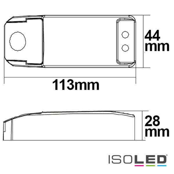 LED Trafo 12V/DC, 0-20W, SELV