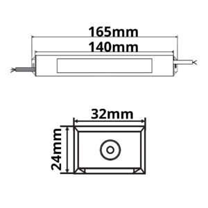 111189_skizze LED Trafo 24V/DC, 0-30W, IP66