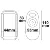 Wireless Touch RGB PWM-Dimmer mit Funk-Fernbedienung 2.4GHz, 12-24V DC 3x4A