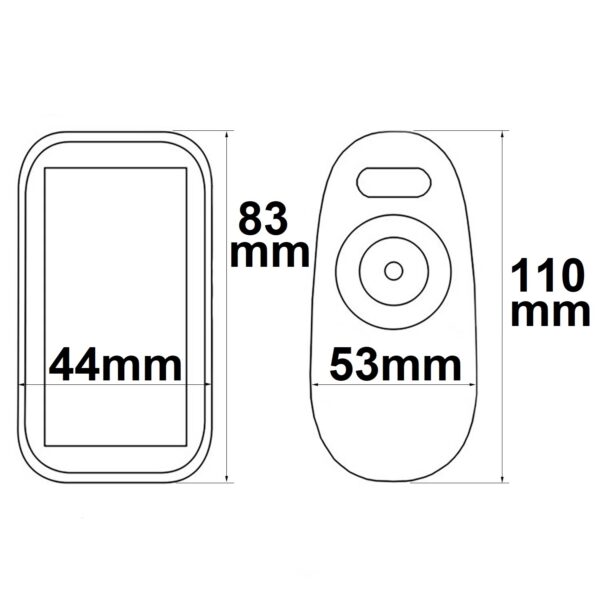 Wireless Touch RGB PWM-Dimmer mit Funk-Fernbedienung 2.4GHz, 12-24V DC 3x4A